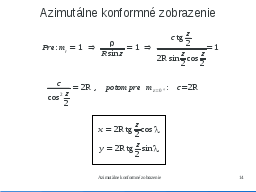 Zobrazovacie rovnice 2