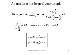 Zobrazovacie rovnice 2
