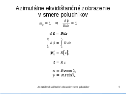 Zobrazovacie rovnice